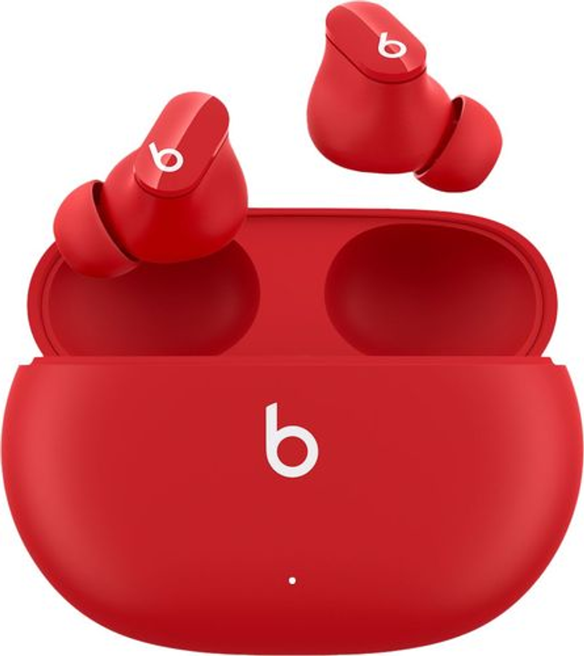 Beats by Dr. Dre - Geek Squad Certified Refurbished Beats Studio Buds Totally Wireless Noise Cancelling Earphones - Beats Red