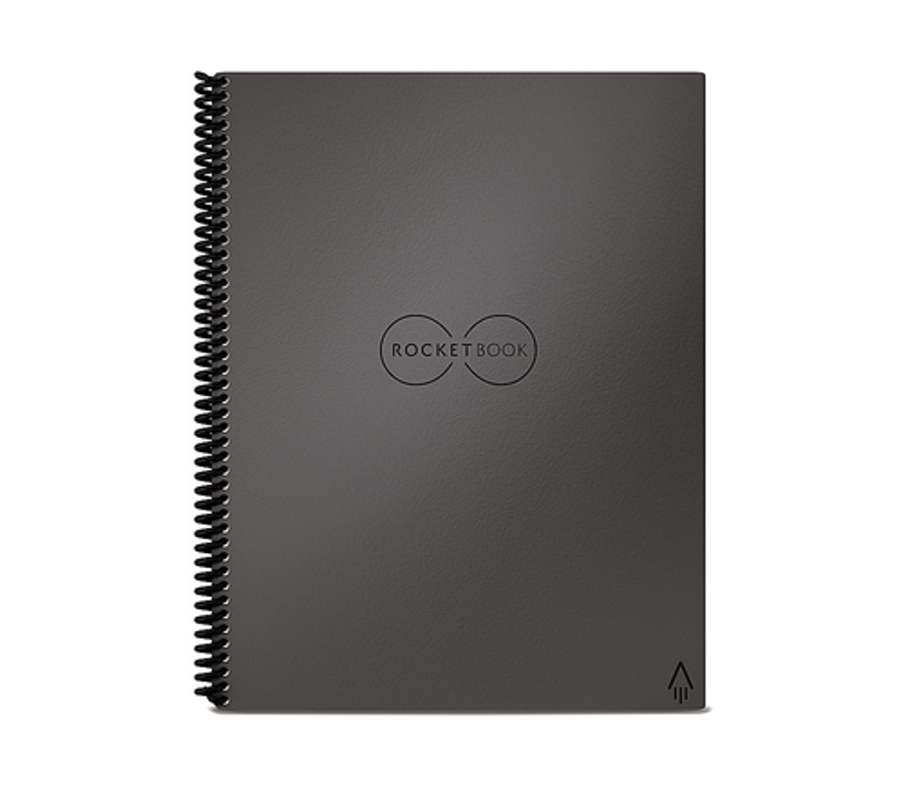 Rocketbook - Core Smart Reusable Notebook Dot-Grid 8.5" x 11" - Deep Space Gray - Deep Space Gray
