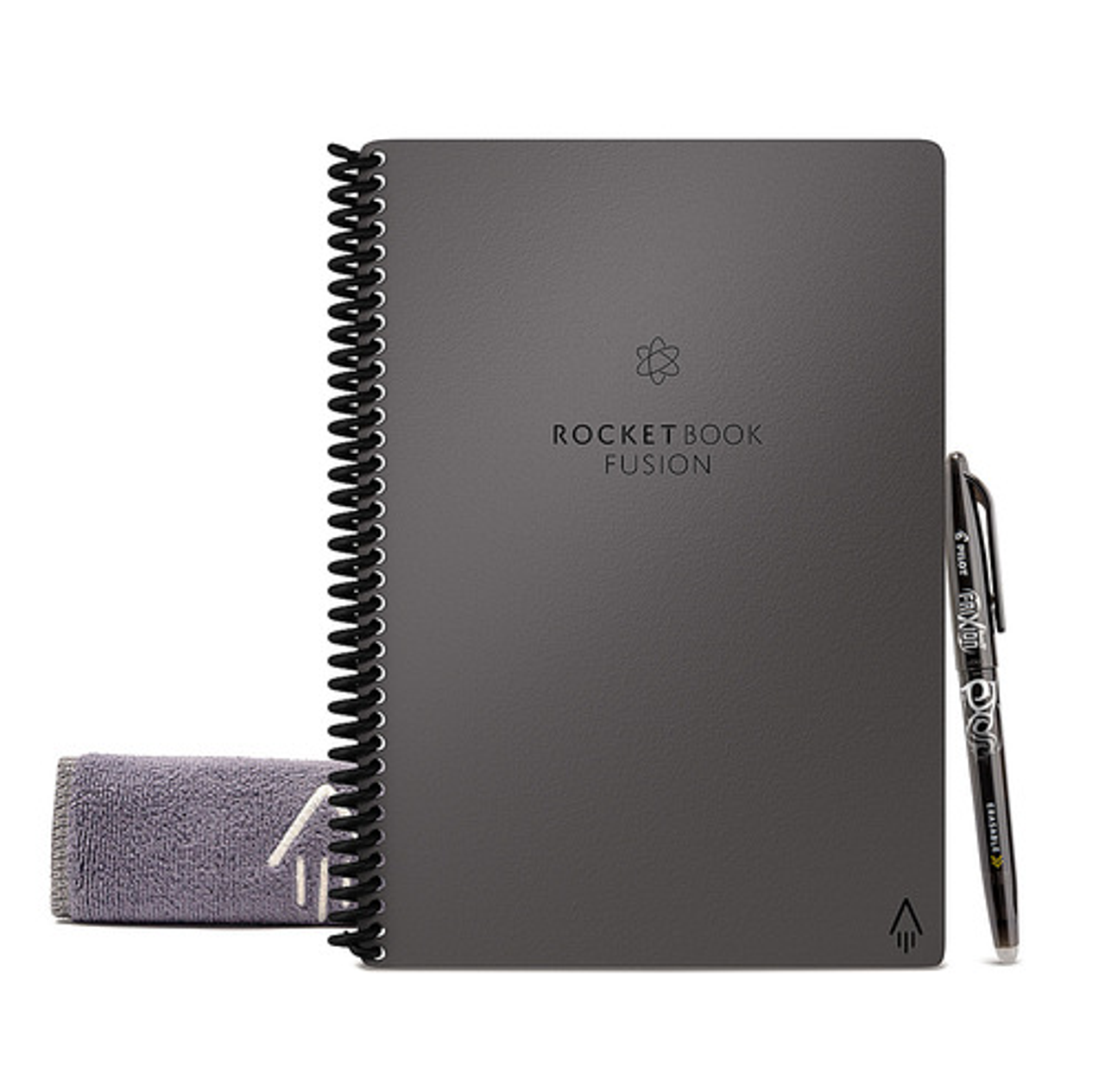 Rocketbook - Fusion Smart Reusable Notebook 7 Page Styles 6" x 8.8" - Deep Space Gray - Deep Space Gray