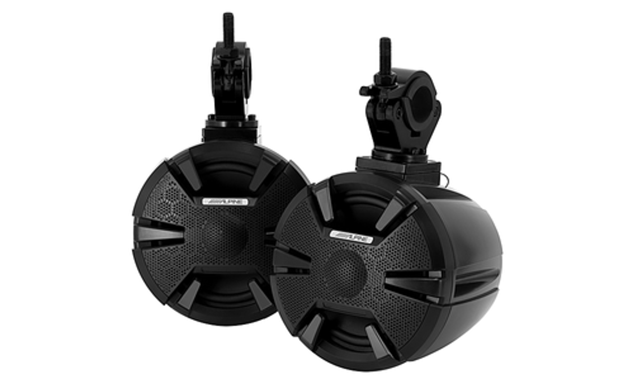 Alpine - 6-1/2” Weather-Resistant Coaxial Speaker Pods - Black