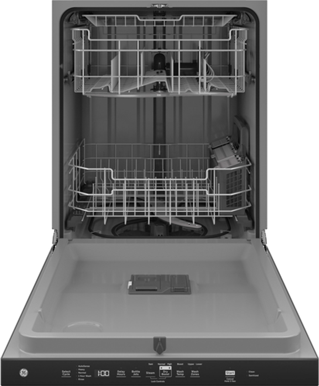 GE - Top Control Built-In Dishwasher with 3rd Rack, 50 dBA - Fingerprint Resistant Stainless Steel