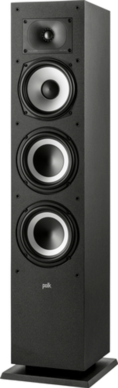 Polk Audio - Polk Monitor XT60 Tower Speaker – Hi-Res Audio Certified, Dolby Atmos, DTS:X & Auro 3D Compatible, Midnight Black - Midnight Black