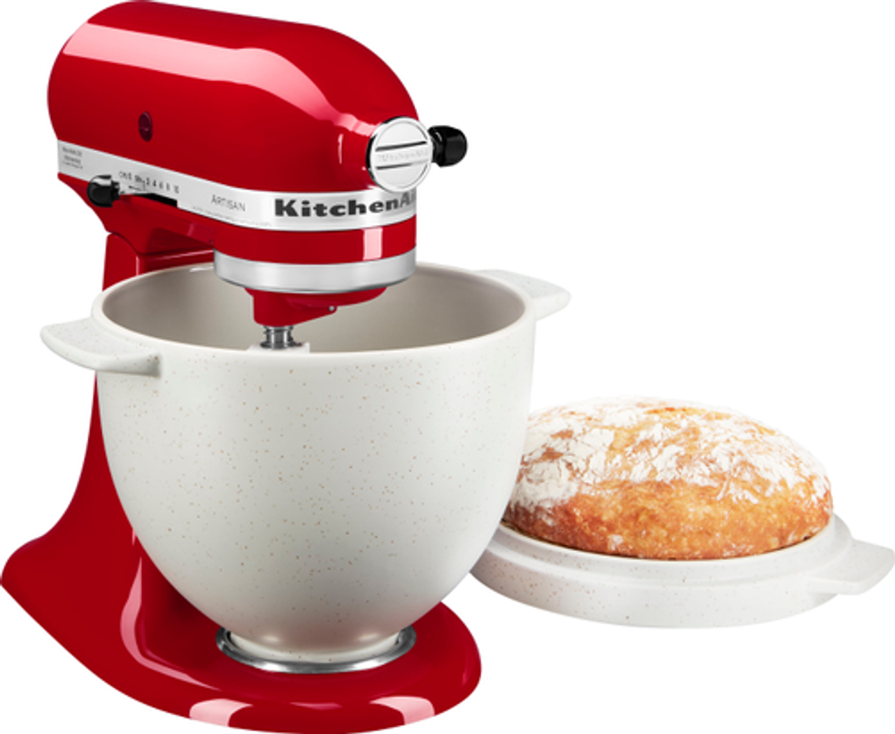 KitchenAid - KitchenAid® Bread Bowl with Baking Lid - Grey Speckle