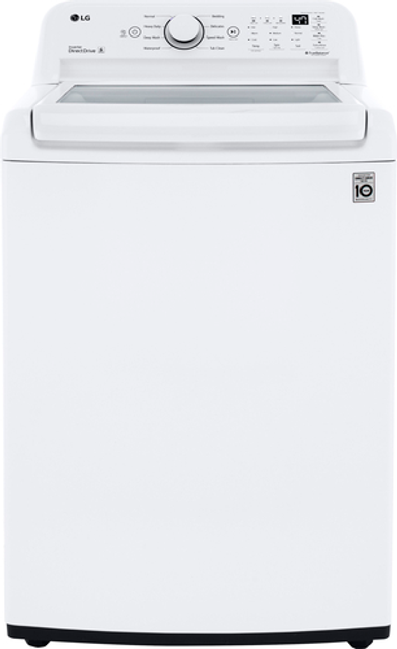 LG - 4.5 Cu Ft Top Load Washer - White