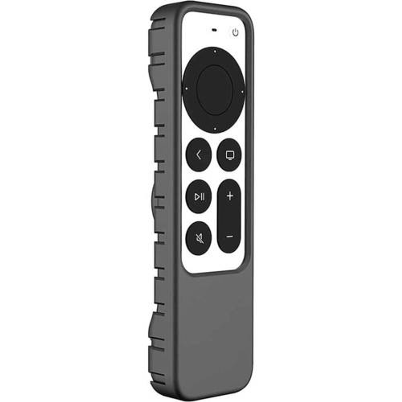 SaharaCase - Apple TV 4K Remote Silicone Case for Apple AirTag - Black
