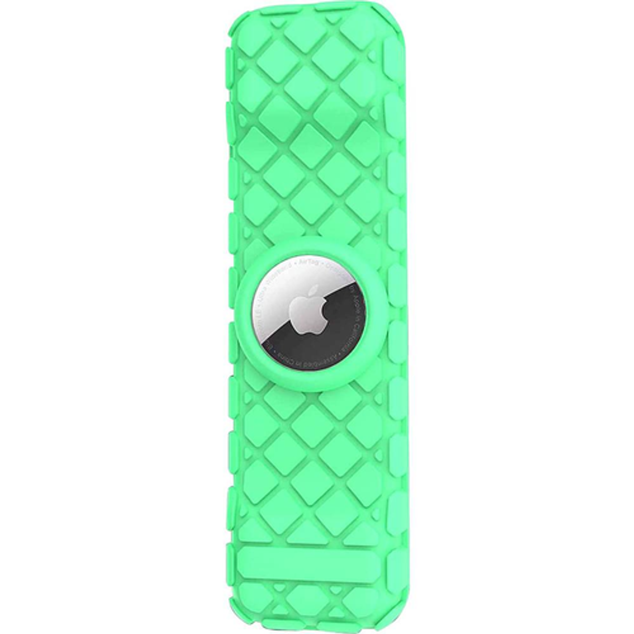 SaharaCase - Apple TV 4K Remote Silicone Case for Apple AirTag - Green Glow