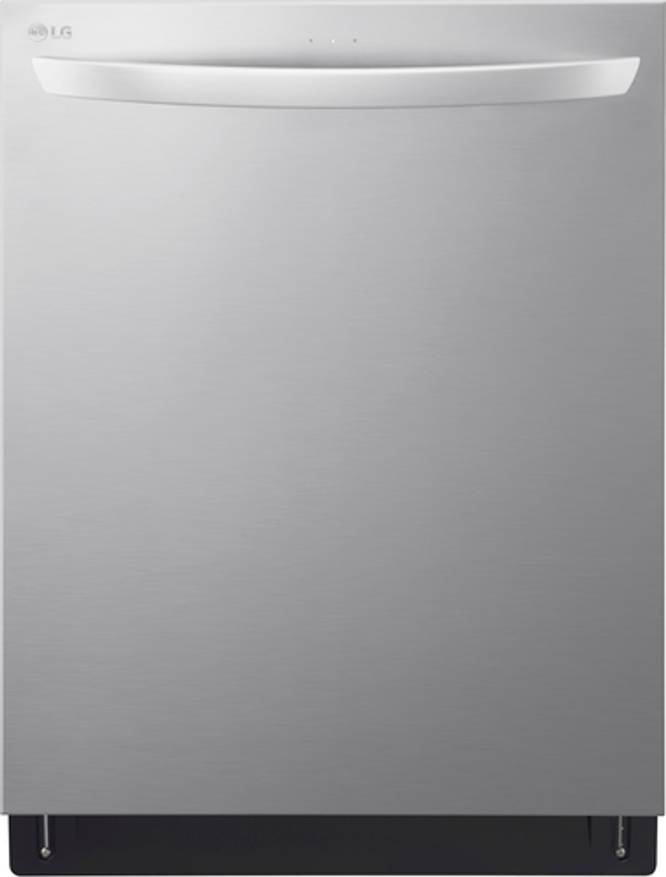 LG - 24" Top-Control Built-In Dishwasher with Stainless Steel Tub, QuadWash, 46 dB - PrintProof Stainless Steel