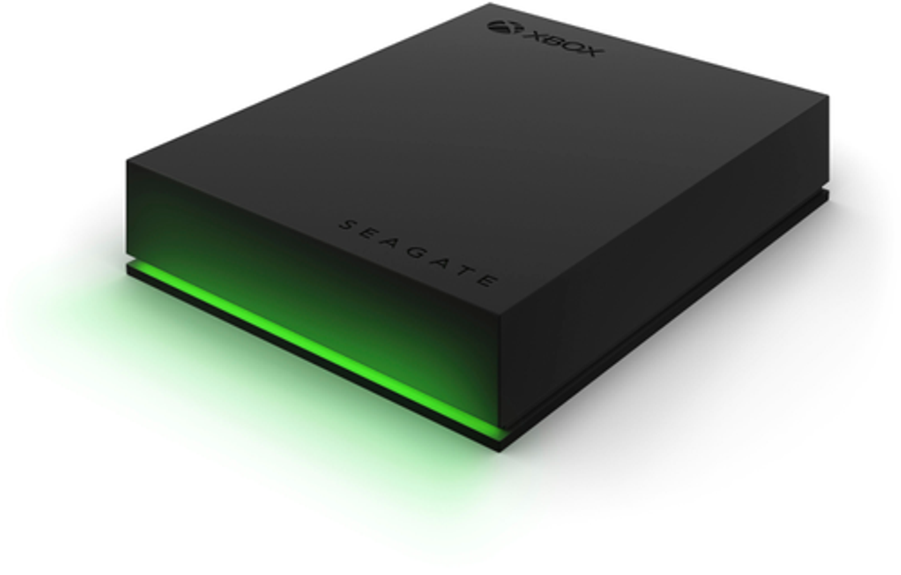 Seagate - Game Drive for Xbox 4TB External USB 3.2 Gen 1 Portable Hard Drive Xbox Certified with Green LED Bar