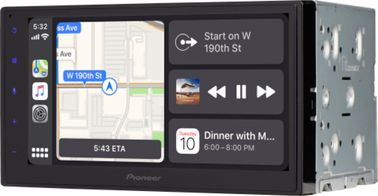 Pioneer - 6.8" – Bluetooth®, Android Auto™, Apple CarPlay®, SiriusXM Ready – Multimedia Digital Media Receiver - Black