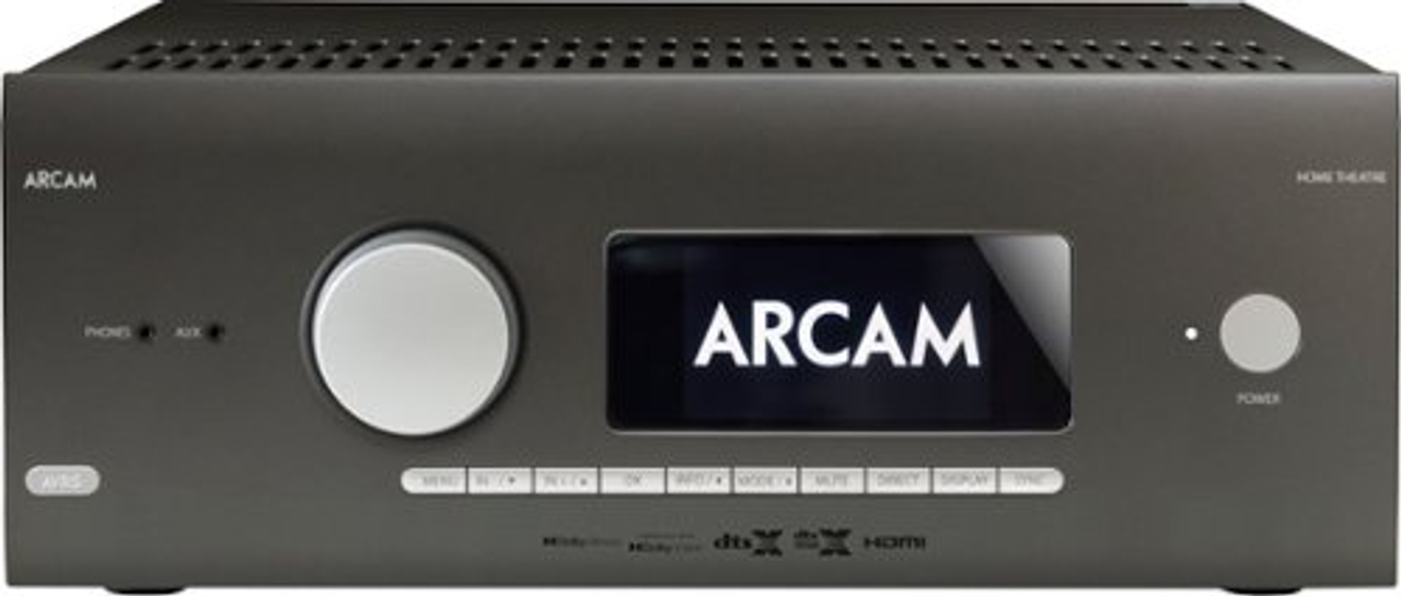 Arcam - HDA 595W 7.1.4-Ch. With Google Cast 4K Ultra HD HDR Compatible A/V Home Theater Receiver - Gray