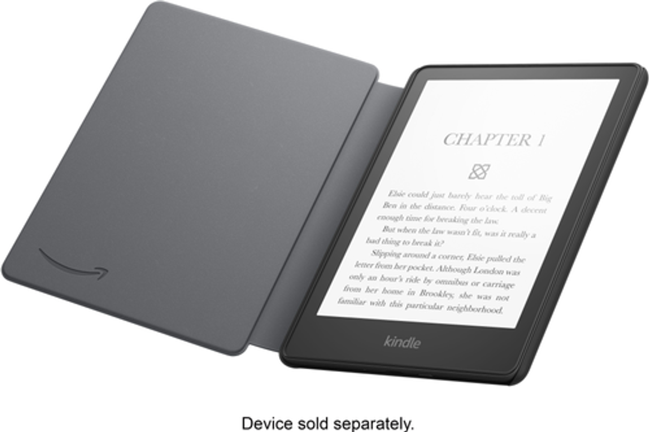 Amazon - Kindle Paperwhite Cover Leather (11th Generation-2021) - Black