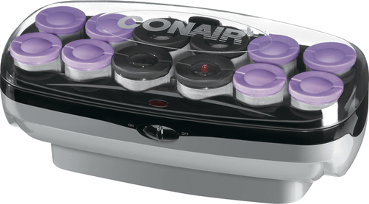 Conair - Ion Instant Heat Hair Setter with 12 Jumbo Rollers - Purple/Gray