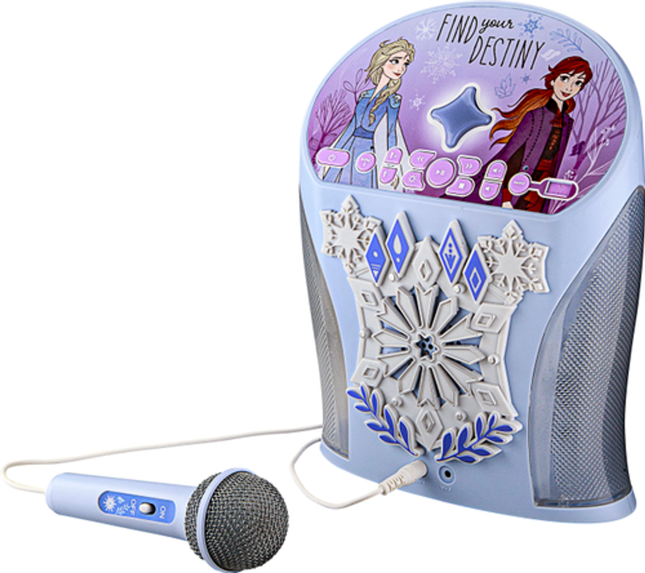 KIDdesigns - Disney Frozen Bluetooth Karaoke with EZ Link Technology - light blue