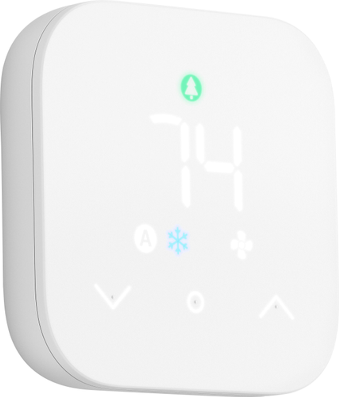 Amazon - Smart Programmable Thermostat with Alexa - WHITE