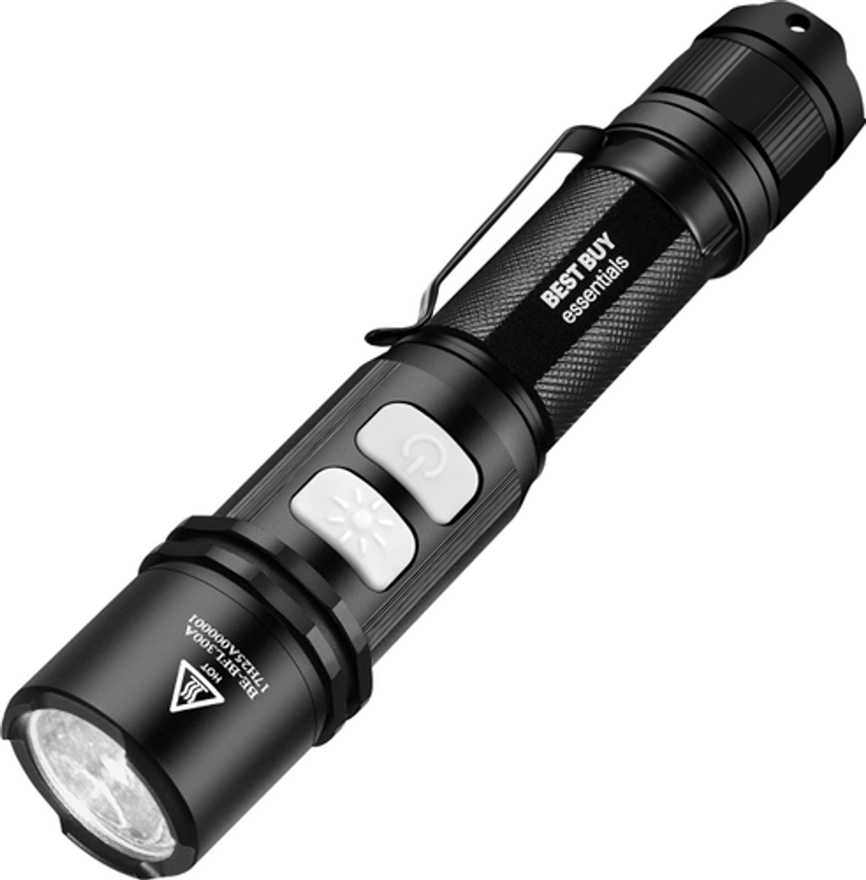 Best Buy essentials™ - 800-Lumen Rechargeable LED Flashlight - Black