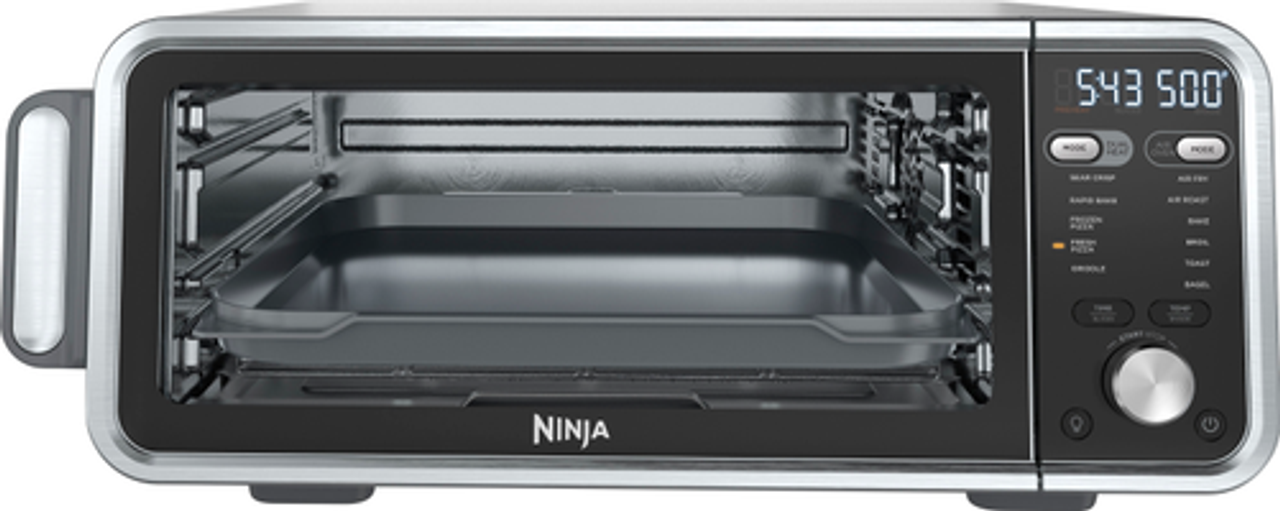 Ninja - Foodi 11-in-1 Dual Heat Air Fry Oven, Countertop Oven, Griddle, 1800-watts - Silver