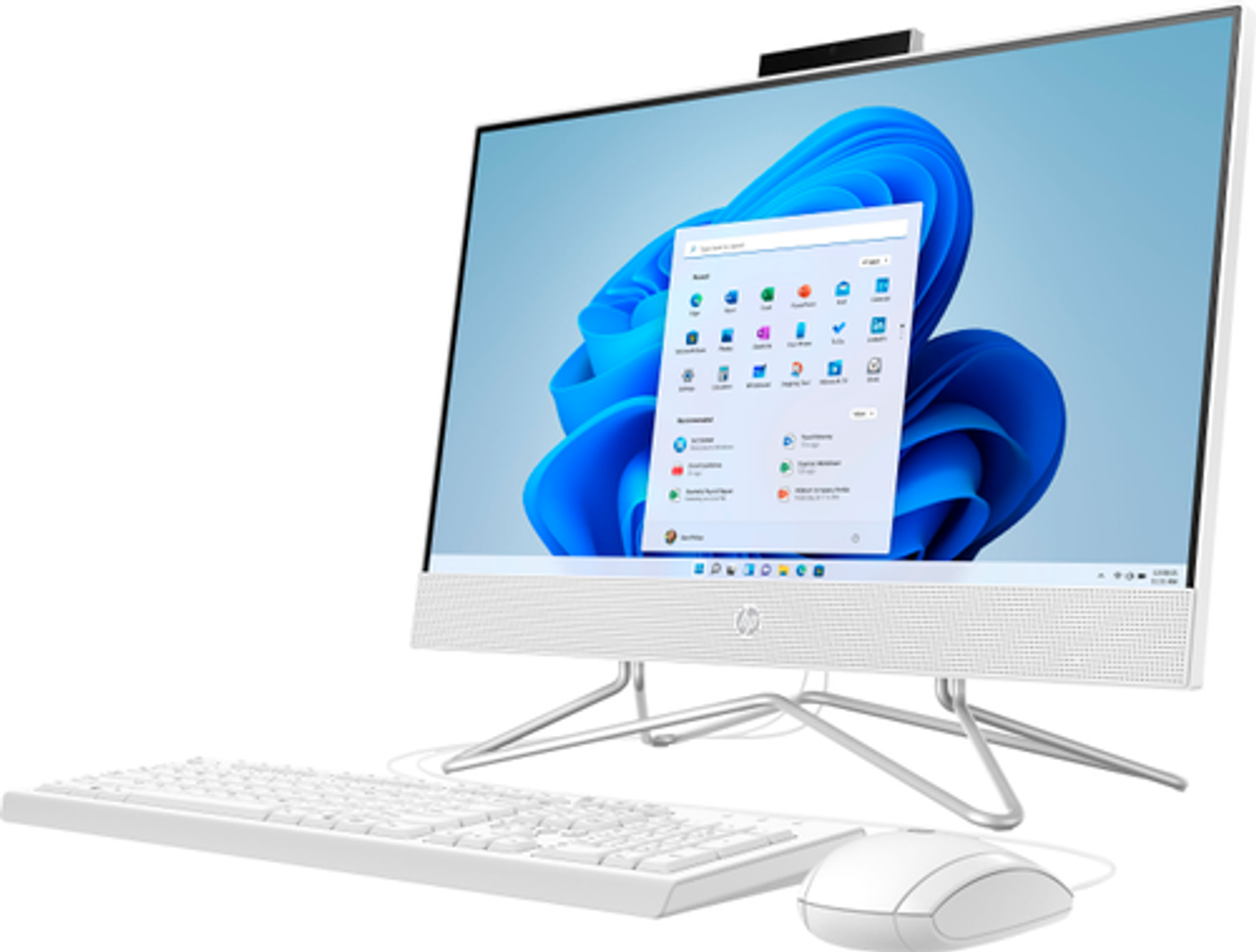 HP - 21.5" All-In-One - Intel Celeron - 4GB Memory - 128GB SSD - Snow White