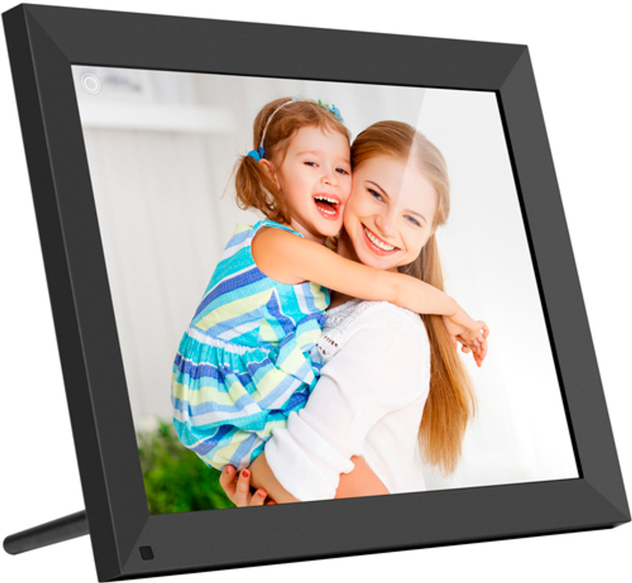 Aluratek - 15" Touchscreen LCD WiFi Digital Photo Frame w/ 32GB Built-in Memory - Black