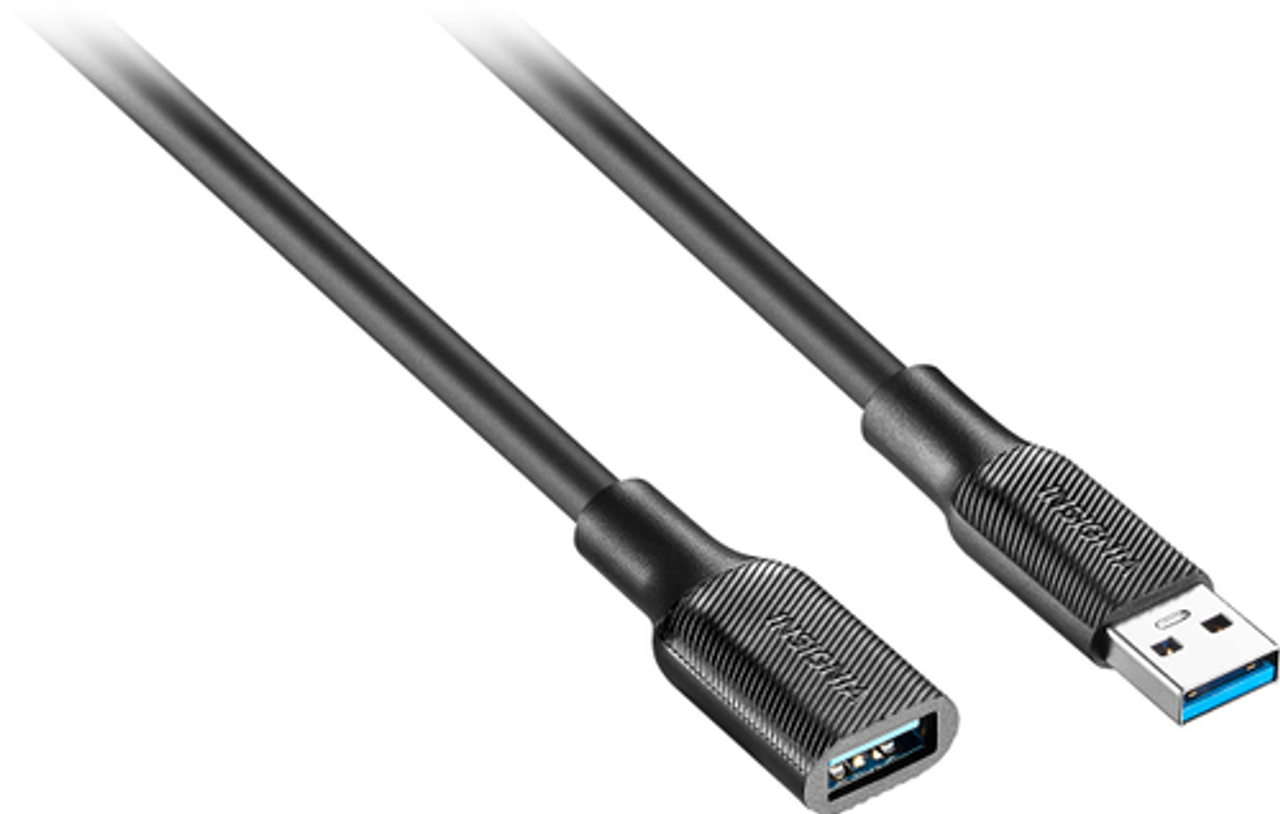 Insignia™ - 6' USB 3.0 A-Male to A-Female Extension Cable - Black