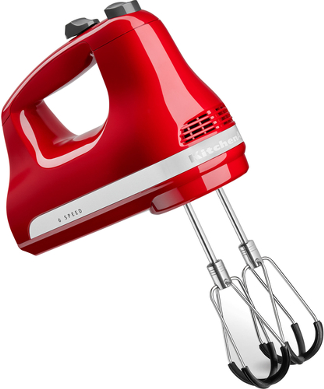 KitchenAid 6 Speed Hand Mixer with Flex Edge Beaters - Empire Red