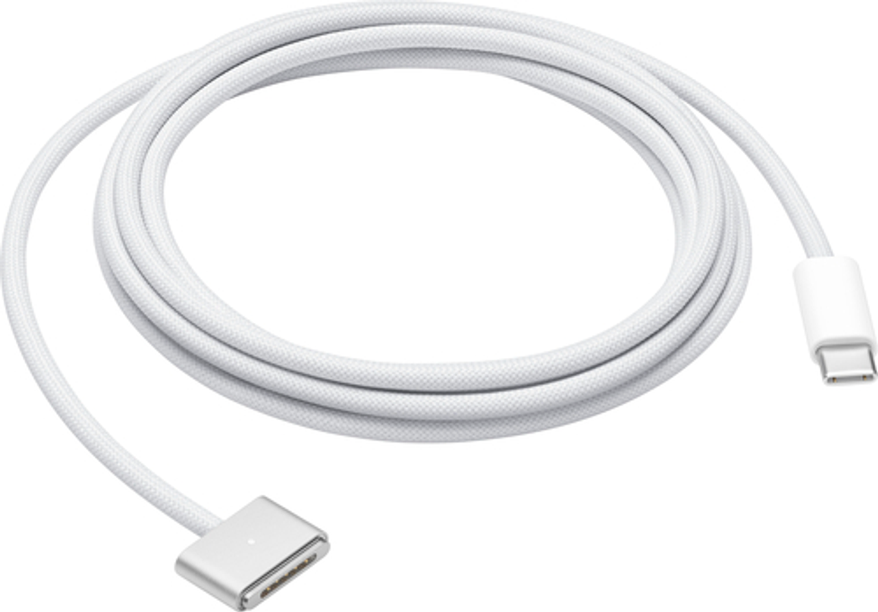 Apple - 6.6' USB-C to MagSafe 3 Charging Cable for MacBook Pro - White