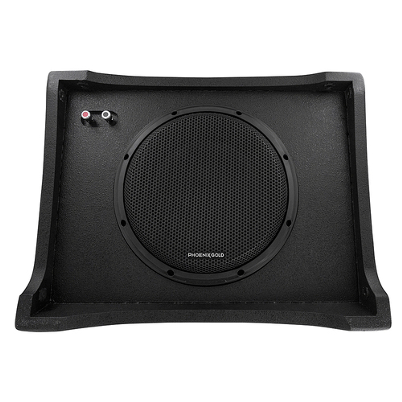 Phoenix Gold - 10” 400W 2-Ohm Loaded Under-Seat Subwoofer Enclosure for Select Full-Size Trucks and Other Vehicles - Black
