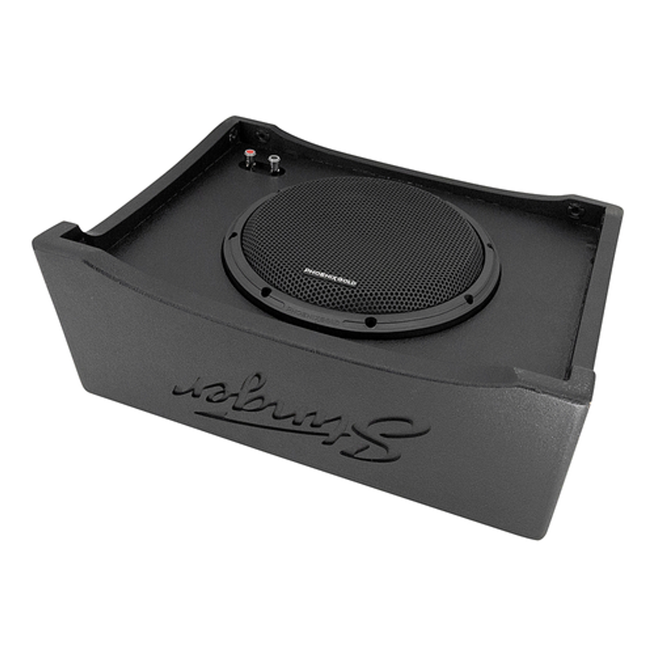 Phoenix Gold - 10” 400W 2-Ohm Loaded Under-Seat Subwoofer Enclosure for Select Full-Size Trucks and Other Vehicles - Black