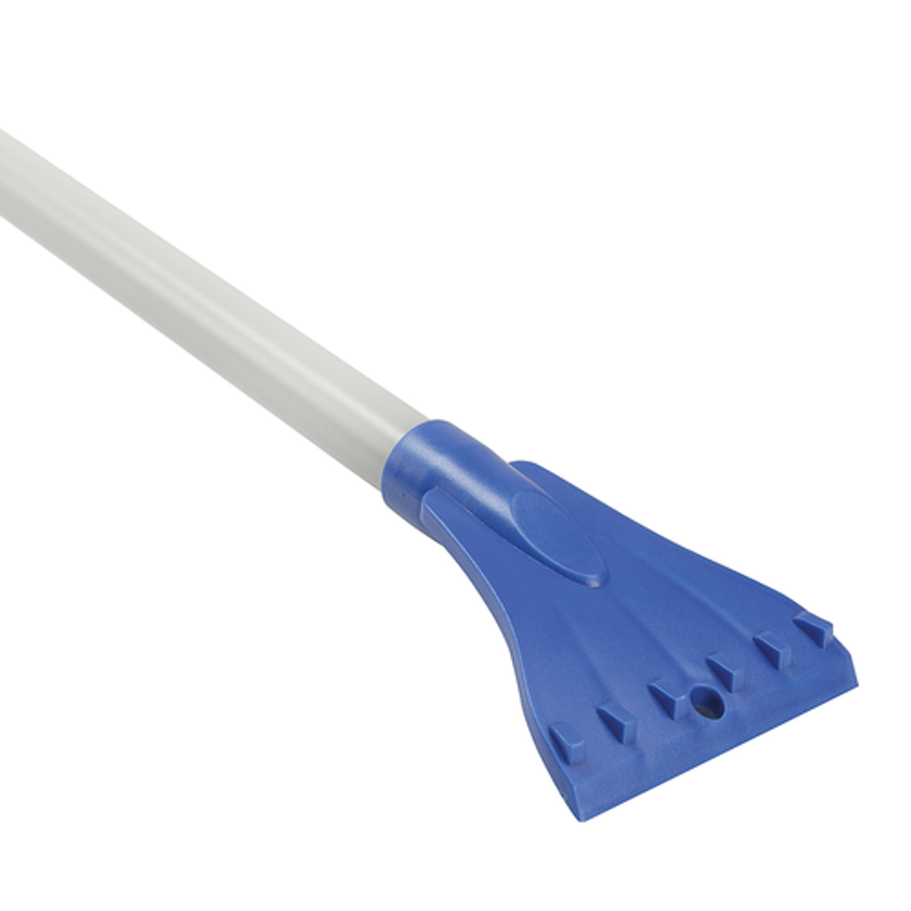 Snow Joe SJBLZD-LED 4-In-1 Telescoping Snow Broom + Ice Scraper - Blue