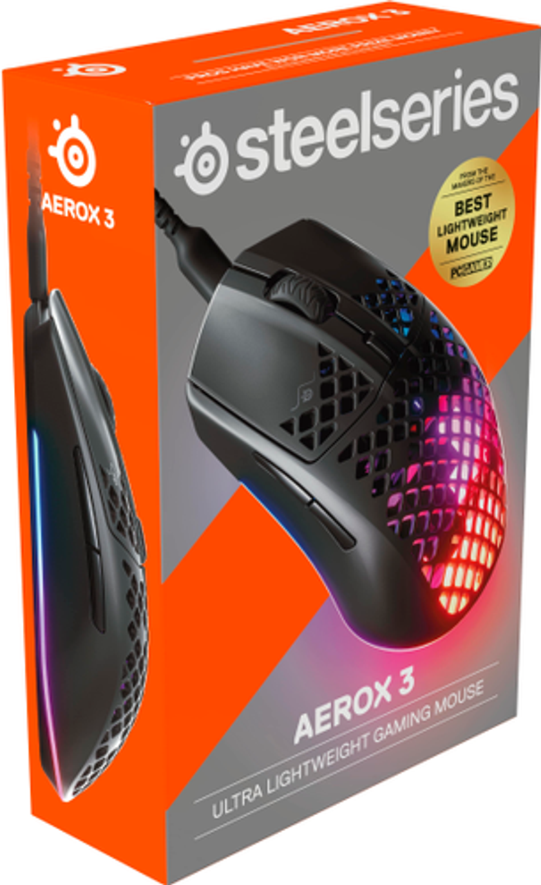 SteelSeries - Aerox 3 2022 Edition Wired Gaming Mouse - Onyx