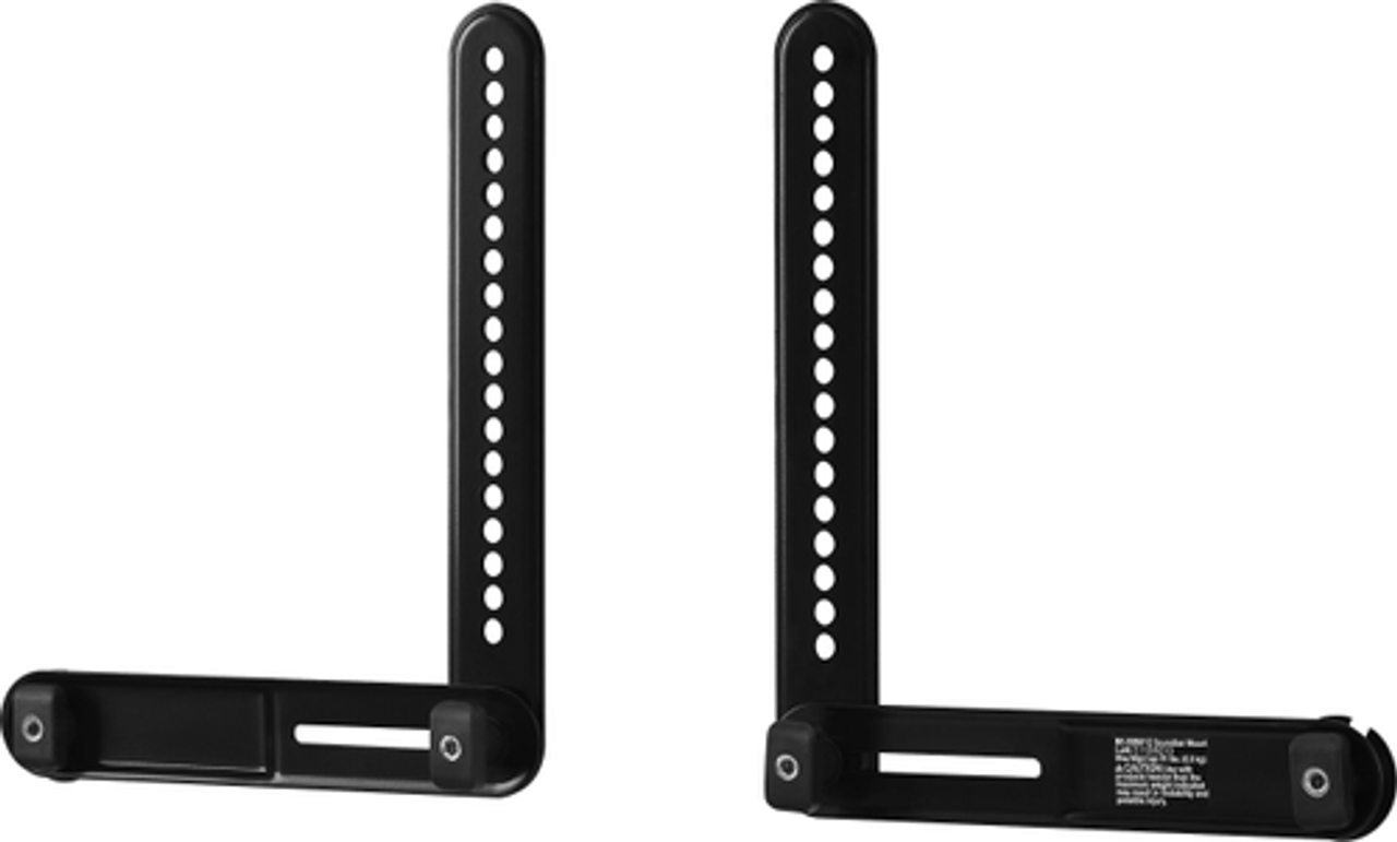 Best Buy essentials™ - Rear Soundbar Wall Mount for Most 15 lb. Soundbars - Black