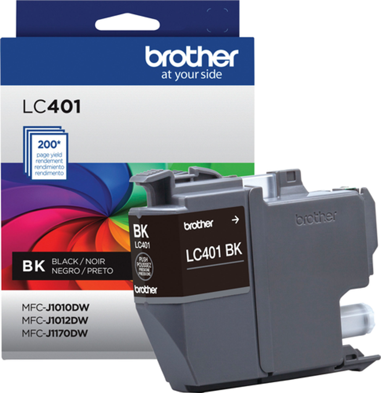 Brother Genuine LC401BK Standard Yield Ink Cartridge