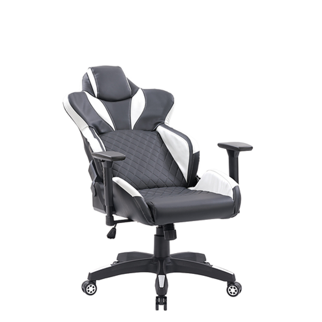 CorLiving Nightshade Gaming Chair - Black and White