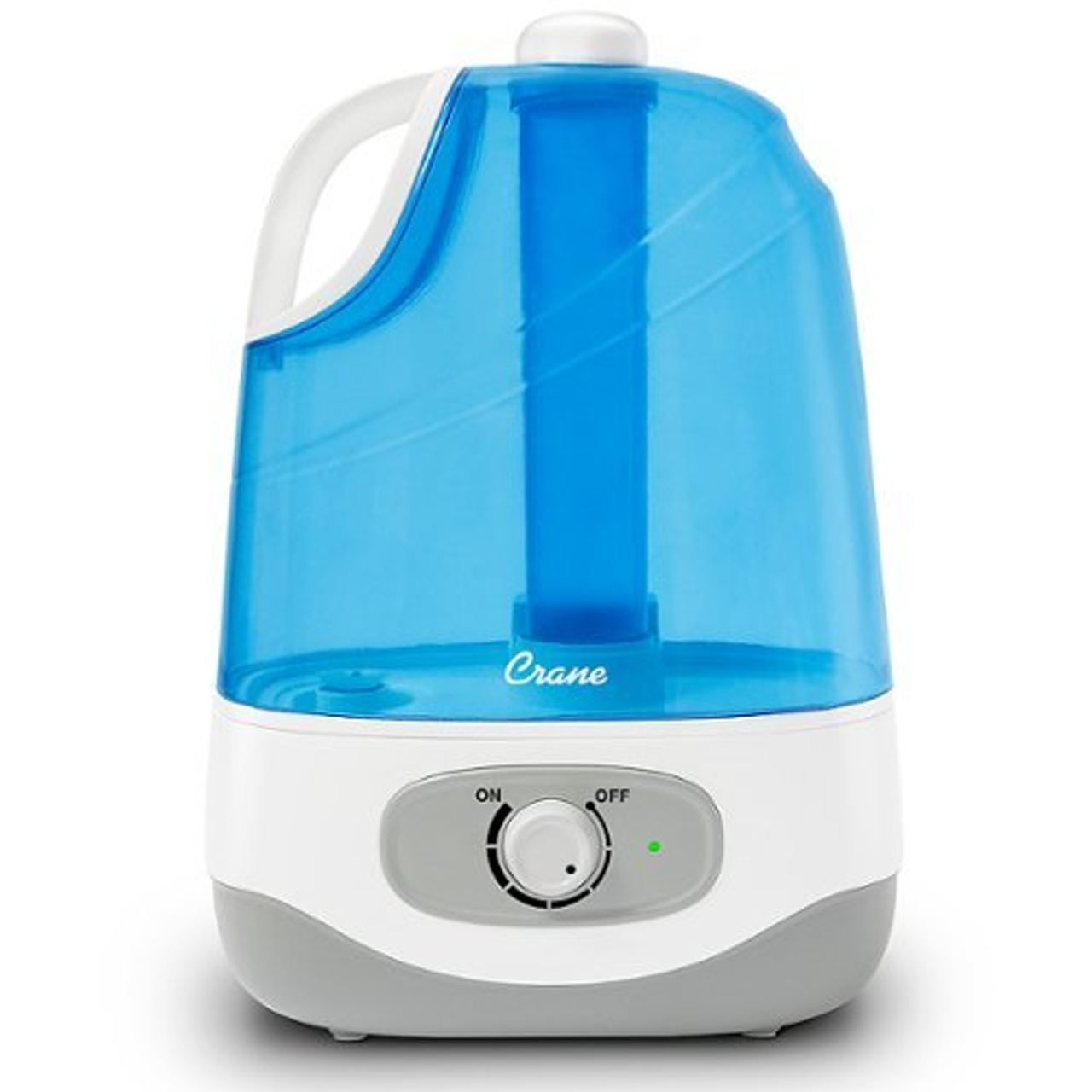 CRANE - 1 Gal. Ultrasonic Cool Mist Humidifier for Medium to Large Rooms up to 500 sq. ft. - Blue/White