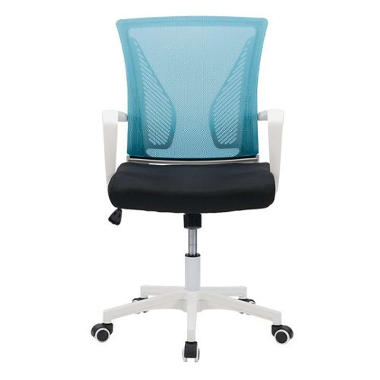 CorLiving Workspace Ergonomic Teal Mesh Back Office Chair - Teal and White
