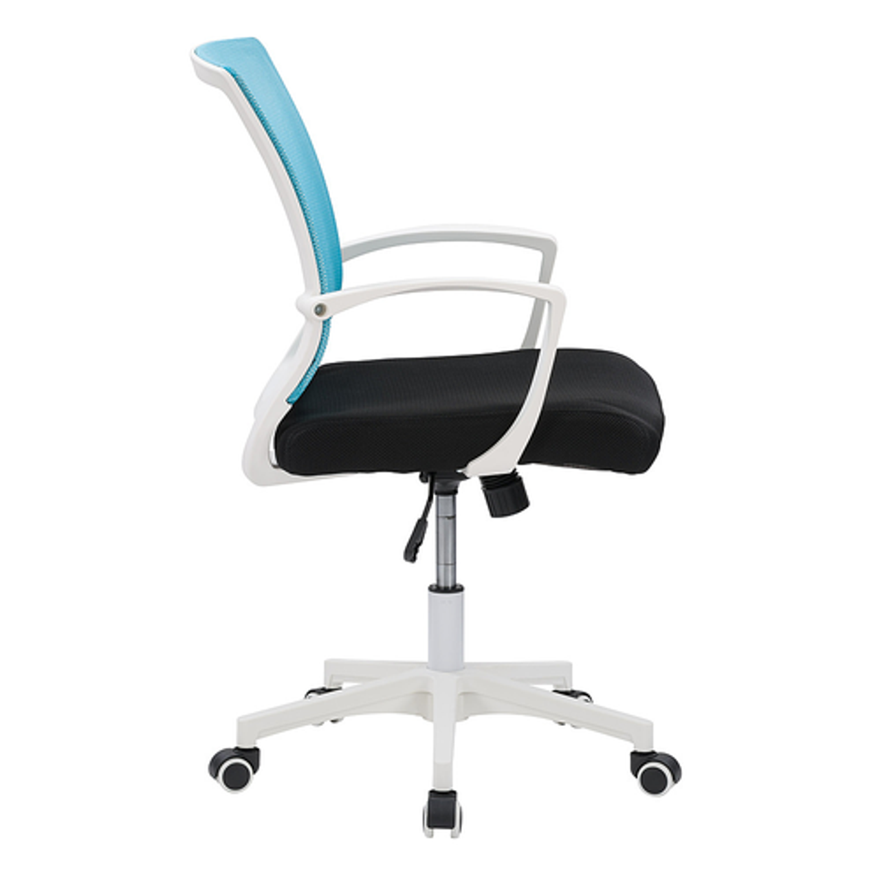 CorLiving Workspace Ergonomic Teal Mesh Back Office Chair - Teal and White