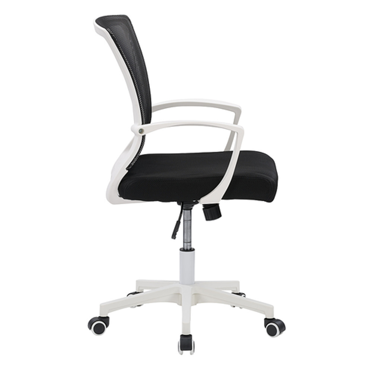 CorLiving Workspace Ergonomic Black Mesh Back Office Chair - Black and White