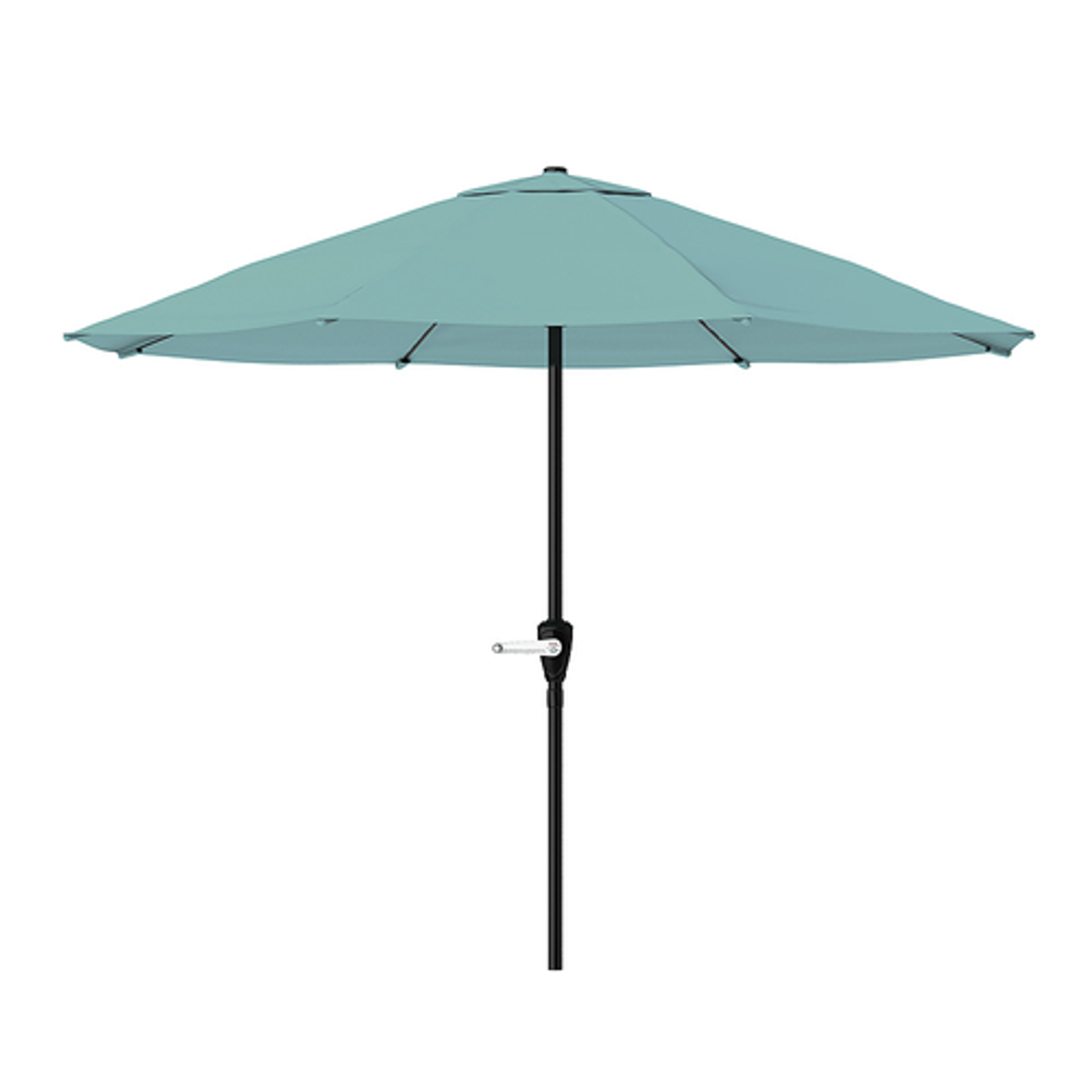 Nature Spring - 9-Foot Patio Umbrella - Outdoor Shade with Easy Crank – Table Umbrella for Deck, Balcony, Porch, Backyard (Green) - Dusty Green