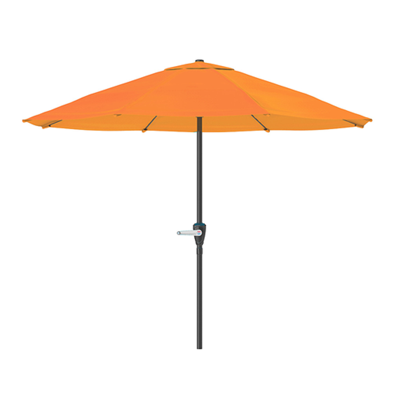 Nature Spring - 9-Foot Patio Umbrella - Outdoor Shade with Easy Crank – Table Umbrella for Deck, Balcony, Porch, Backyard (Terracotta) - Terracotta