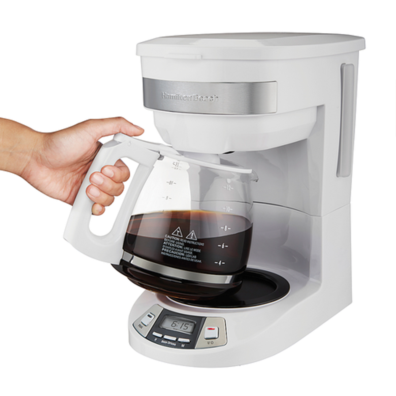 Hamilton Beach 12 Cup Programmable Coffee Maker - WHITE
