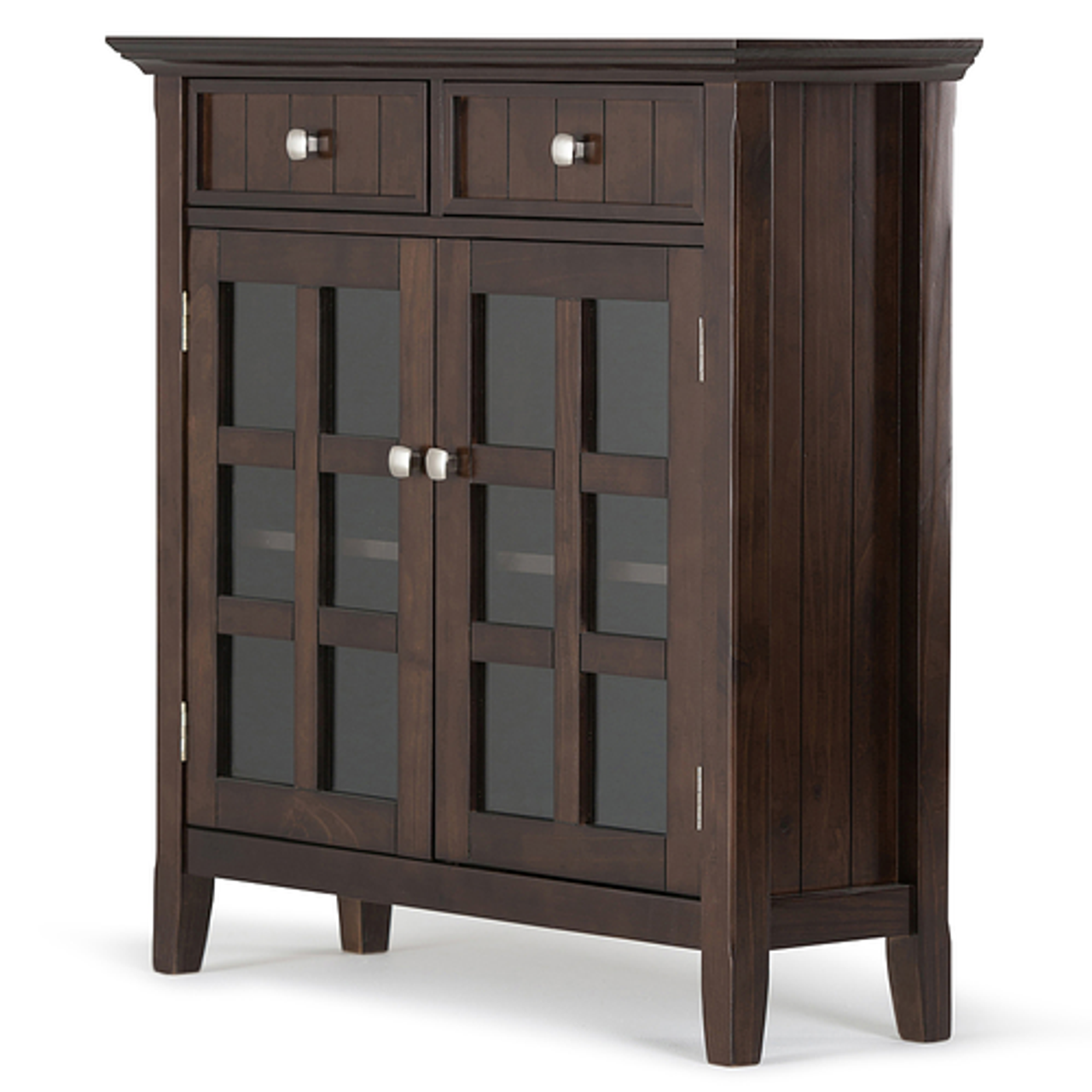 Simpli Home - Acadian Entryway Storage Cabinet - Brunette Brown