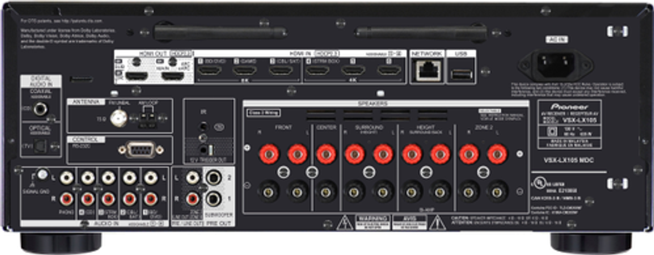 Pioneer Elite - VSX-LX105 7.2 Channel Network AV Receiver - Black