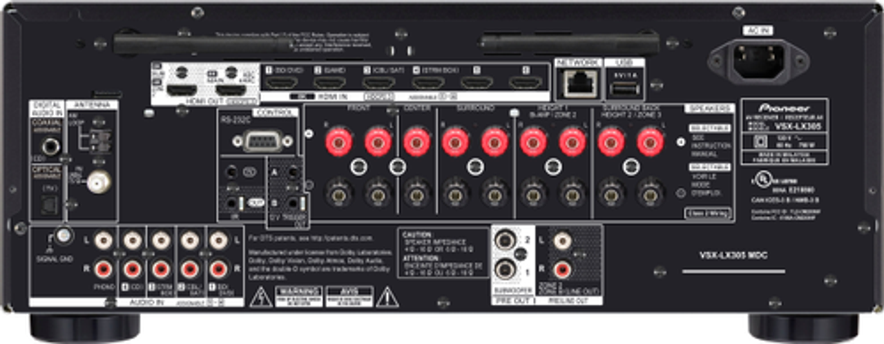 Pioneer Elite - VSX-LX305 9.2 Channel Network AV Receiver - Black