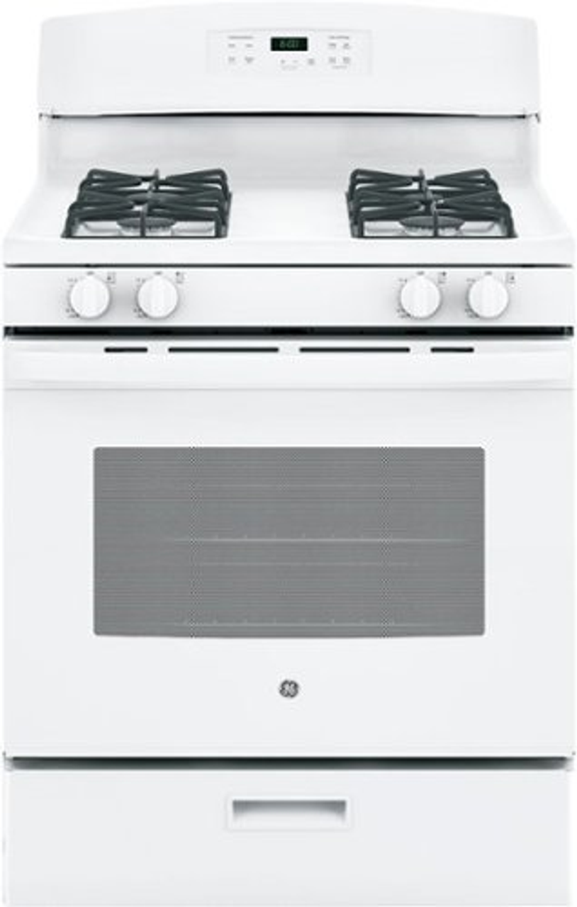 GE - 4.8 Cu. Ft. Freestanding Gas Range - White