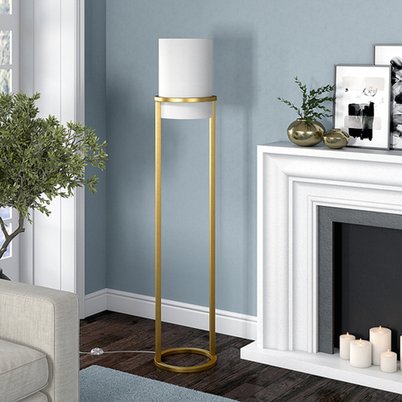 Camden&Wells - Casimir Floor Lamp - Brass