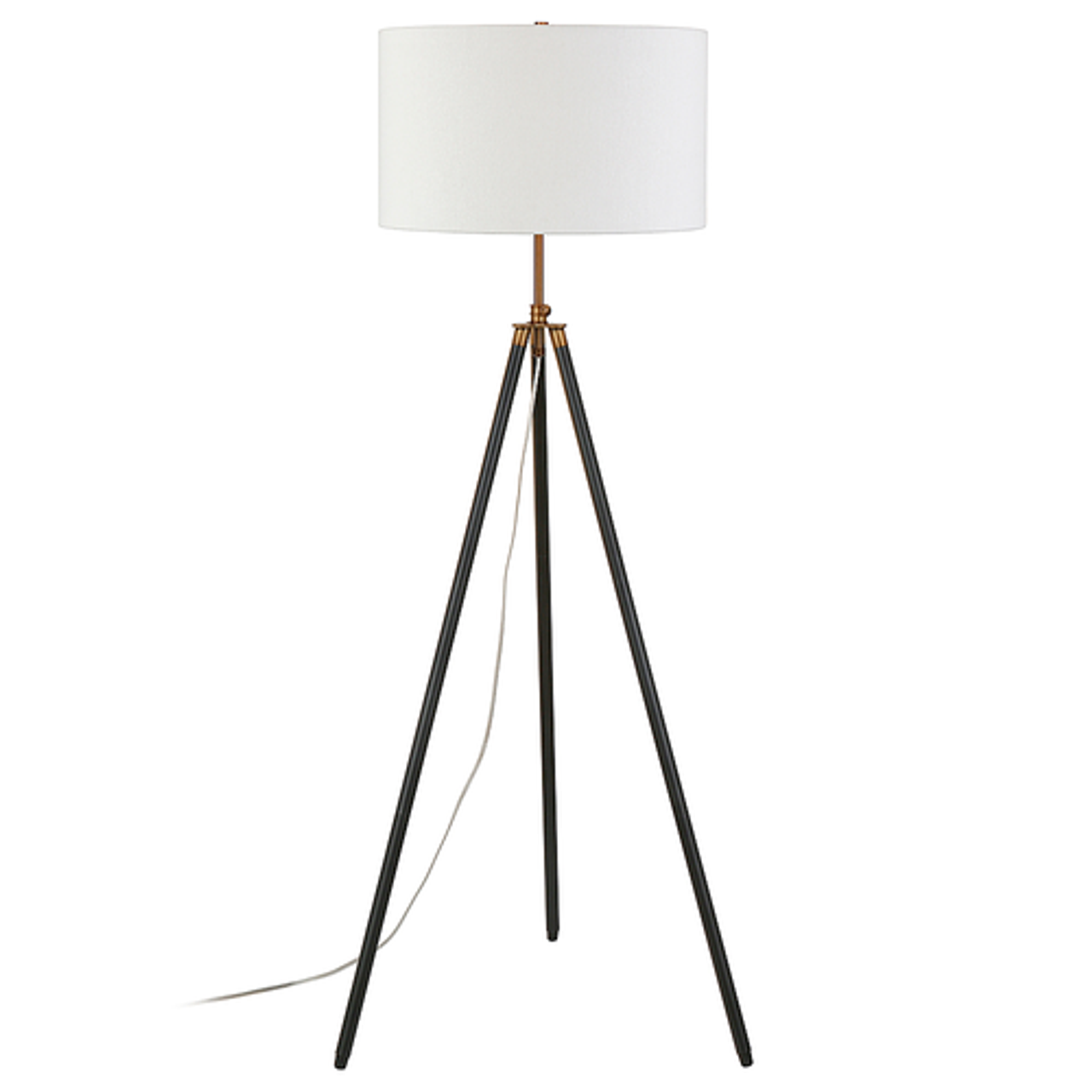 Camden&Wells - Kahn Floor Lamp - Blackened Bronze/Antique Brass