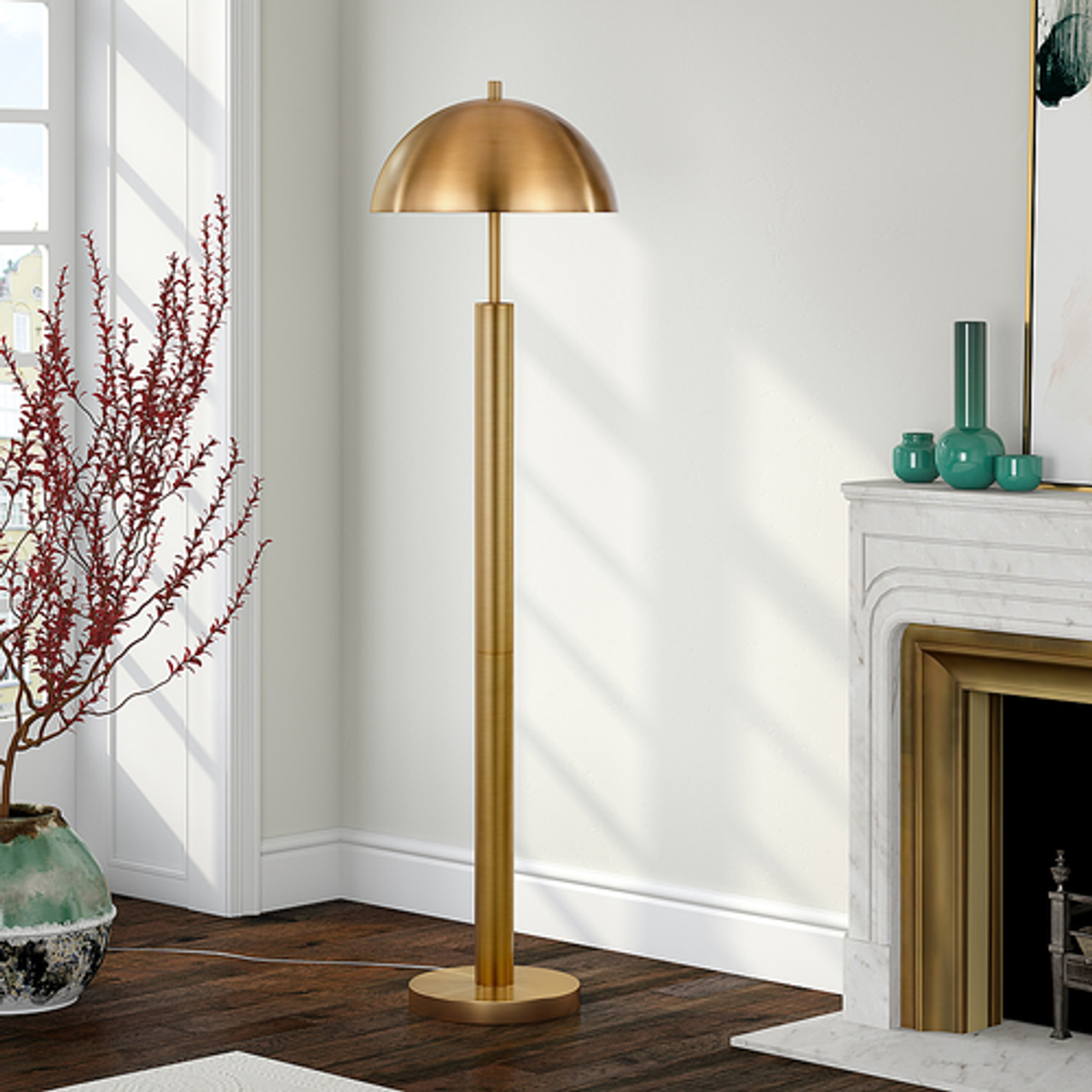 Camden&Wells - York Floor Lamp - Brass