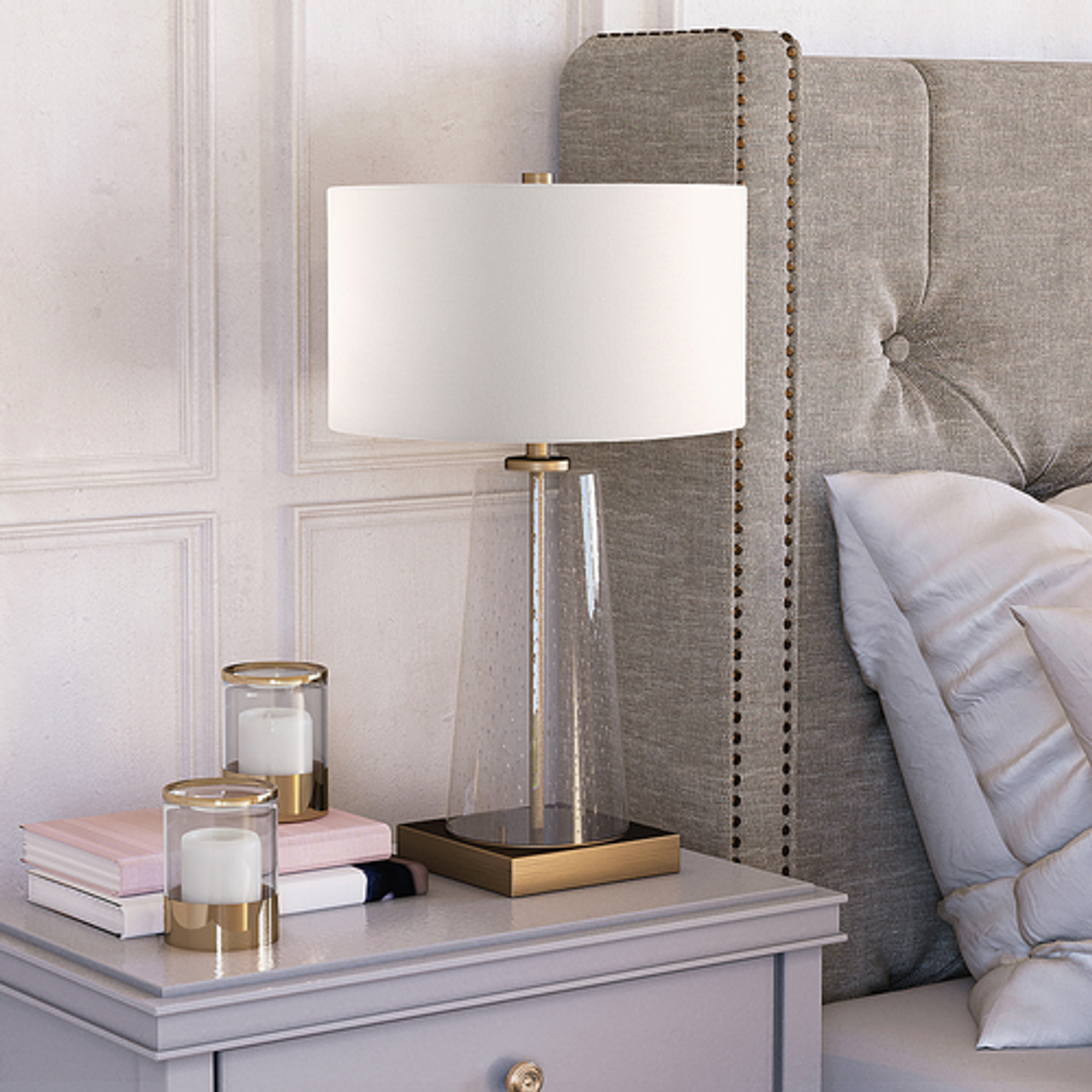 Camden&Wells - Dax Table Lamp - Clear/Gold