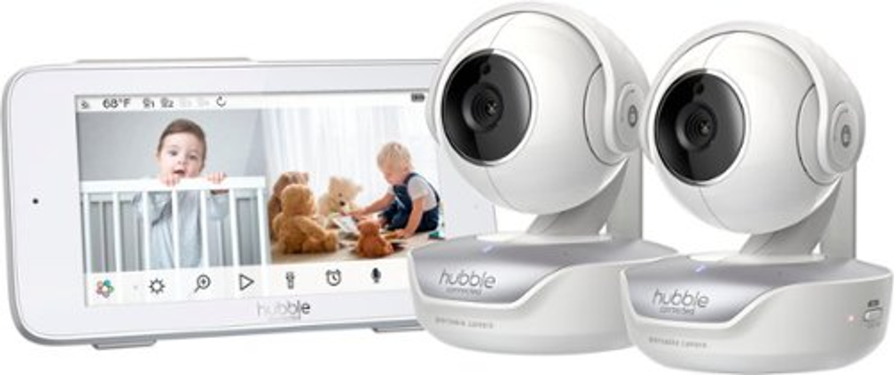 Hubble Connected - Nursery Pal Deluxe Twin 5" Smart HD Wi-Fi Video Baby Monitor