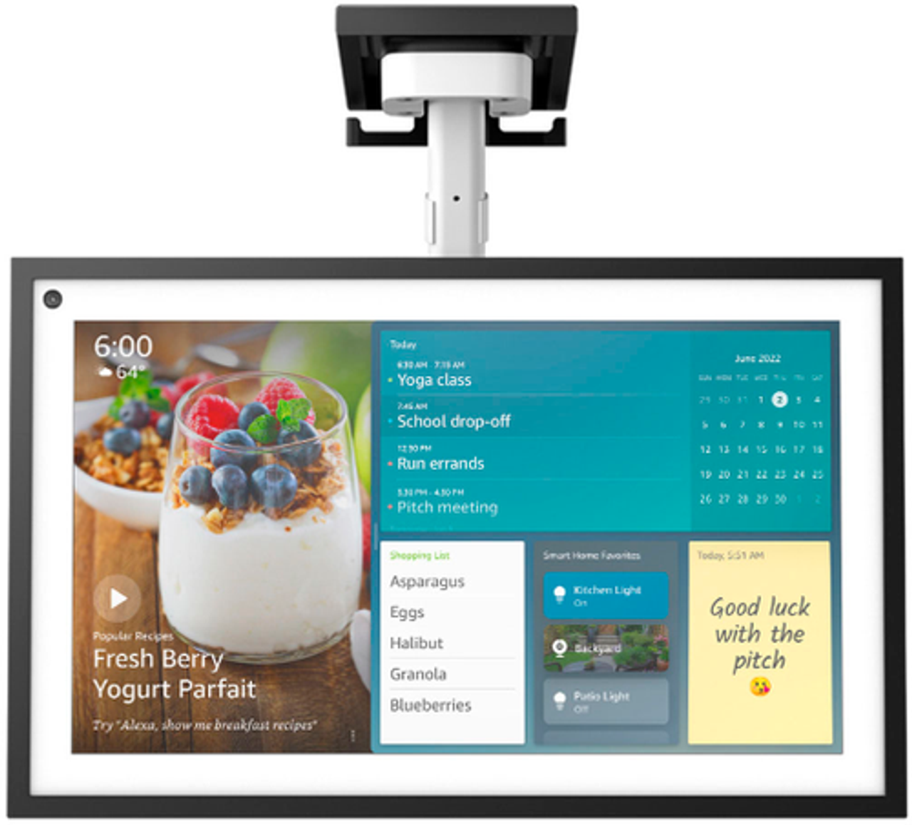 SANUS Echo Show 15 Under Cabinet Mount - Black