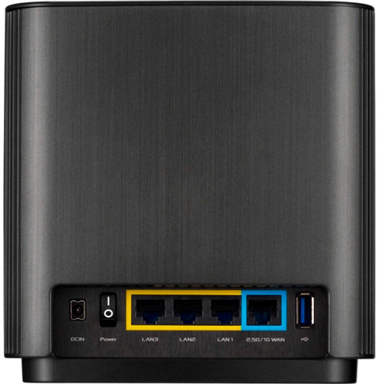 ASUS - ZenWiFi AX Wireless-AC 825 MB/s Router with Ethernet Modem - Black